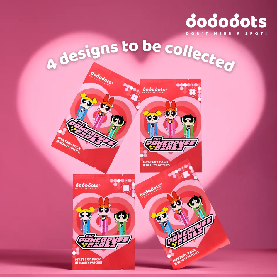 Dododots Beauty Patch | THE POWERPUFF GIRLS MYSTERY PACK | Cute Pimple Acne Patch