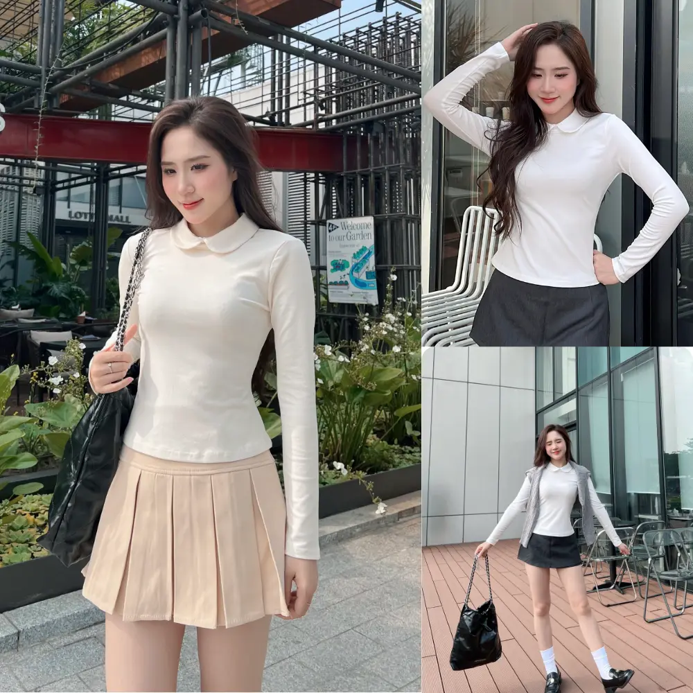 Áo giữ nhiệt cổ sen LICHI ôm body chất vải mềm mịn dày dặn co giãn 4 chiều dễ phối đồ phong cách đa dạng - 1