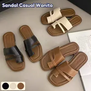 Sandal Jepit Jempol Wanita / Sandal Wanita / Sandal Tali / Sandal Jepit Kulit Sintesis / Sandal Anti slip Korean Style