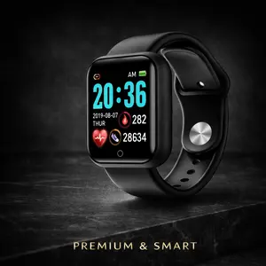 Jam Tangan Pintar Smartwatch Sport Android Tahan Air dengan Bluetooth Notifikasi Sensor Detak Jantung untuk Semua Usia