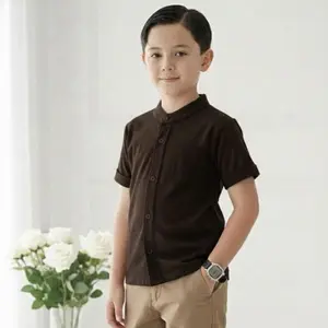 Kemeja Anak Pique Lacos Baju Anak Atasan kerah model shanghai