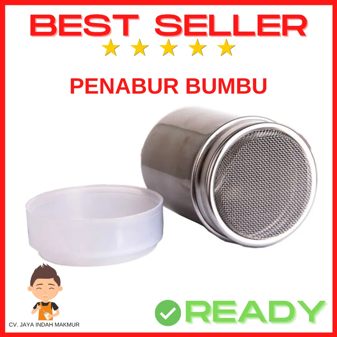 Cacao Mesh Shaker Chocolate Penabur Bumbu Coklat Bubuk Latte Art Baris Ada Tutup