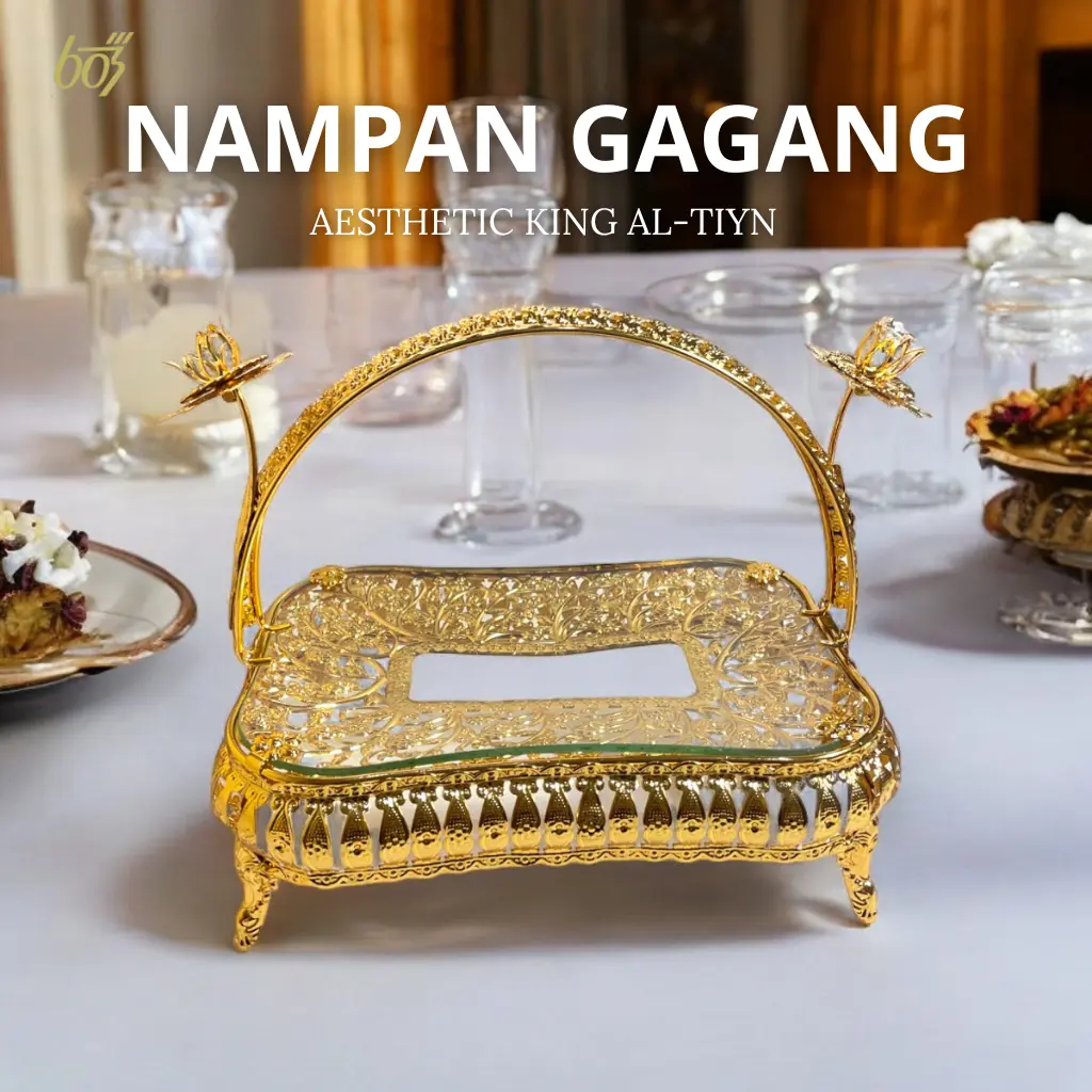 Nampan Aesthetic A001/ Nampan Mewah / Nampan Kaca mewah