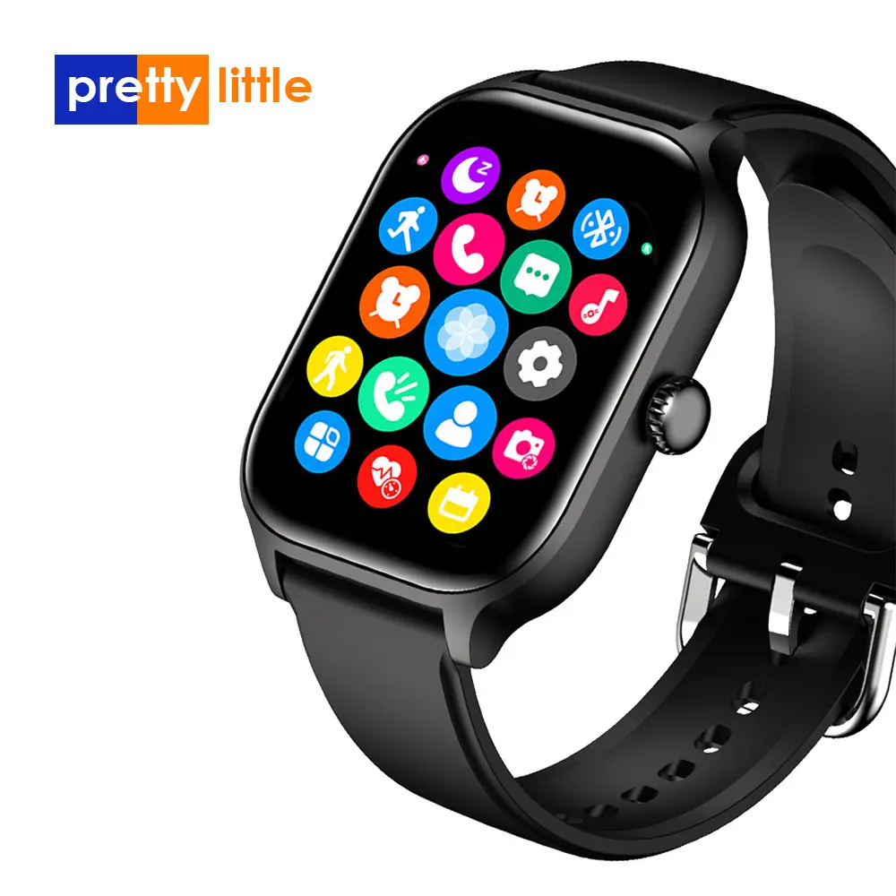 Prettylittle Smart Watch Women Supports Screen off display Multiple Sports Modes Information Notification Voice Assistant Bluetooth Music Call Smart Watch Men