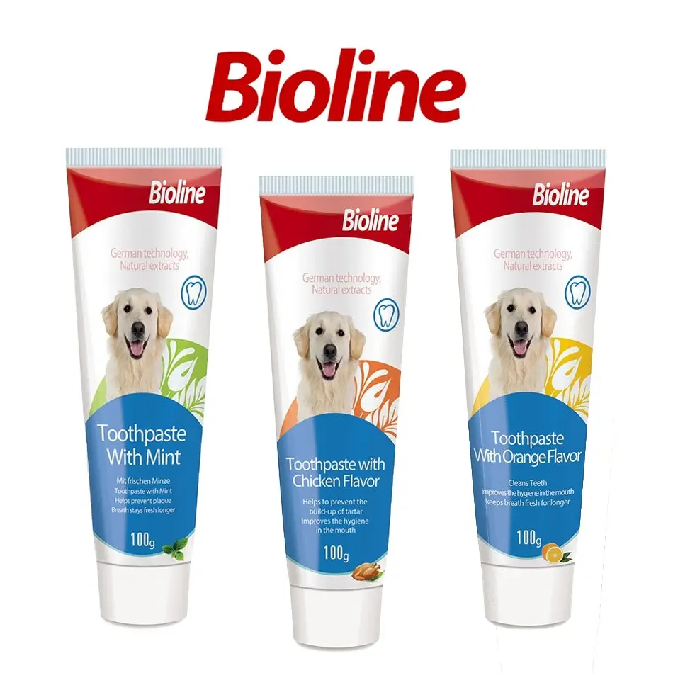 Bioline Pet Toothpaste 100g -Dog & cat (Assorted)