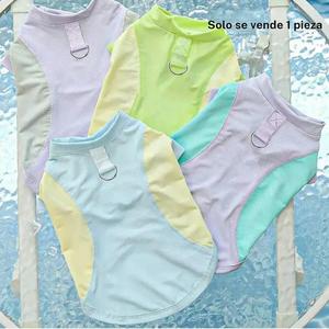 Chaleco de malla ligero y transpirable para perros de razas pequeñas a medianas, ropa deportiva elegante para perros para la primavera y el verano