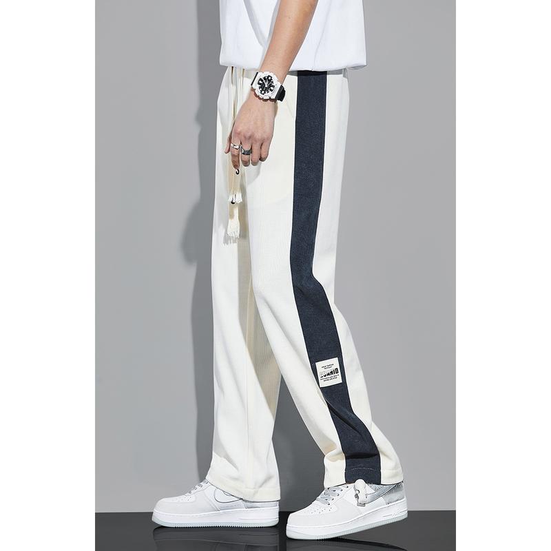 Quần ống xuông mùa hè dành cho nam giới, quần thể thao Thương Hiệu Thời Trang cao cấp, dây rút, ống rộng, mỏng, quần thể thao đường phố SS24