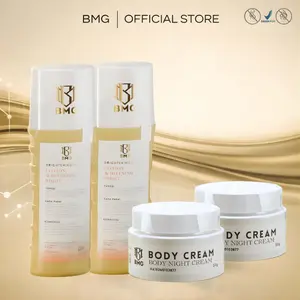 [ BMG PABRIK ] 2 LOTION KUNING 2 BODYCREAM Mencerahkan Kaki Tangan  Kusam Arbutin Melembutkan Vitamin Memutihkan  Kering