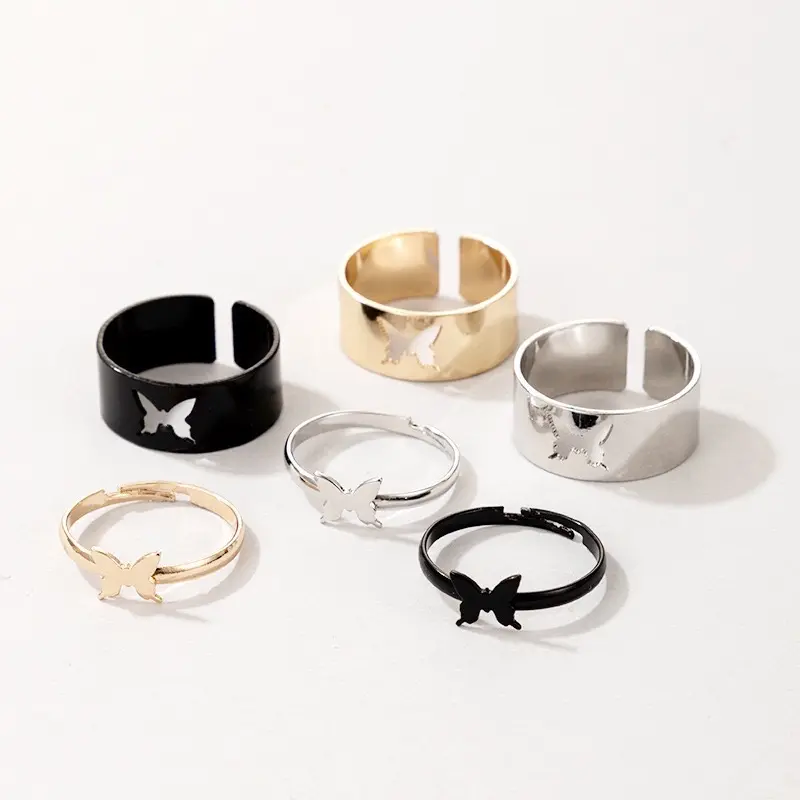 C11 Cincin Couple 2 pcs Fashion Korea Murah Casual