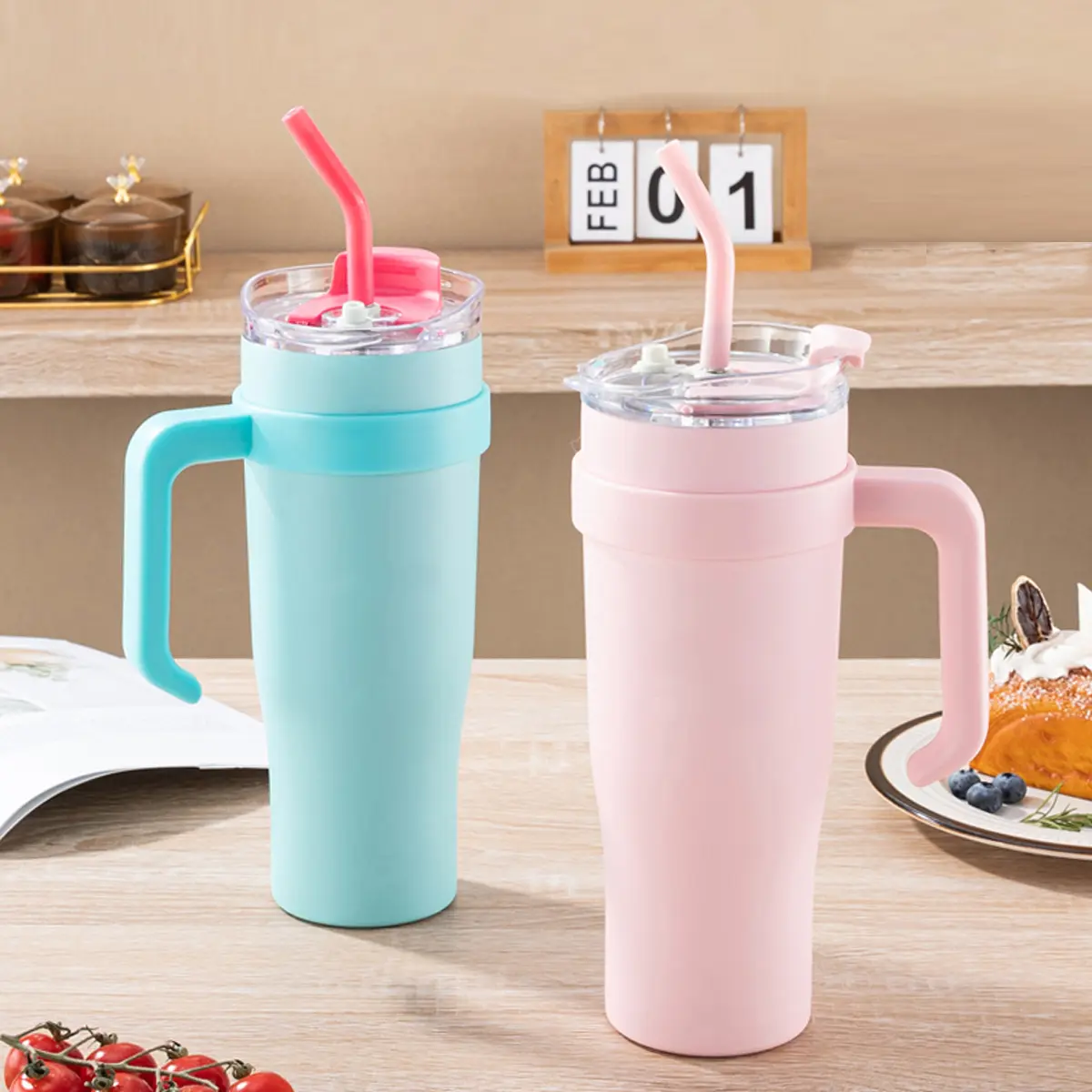 [5.5 SALE] Tumbler Tahan Dingin Dan Panas Botol Minum Premium Bahan Stainless Steel 304 Ukuran 1,2 Liter Vacuum