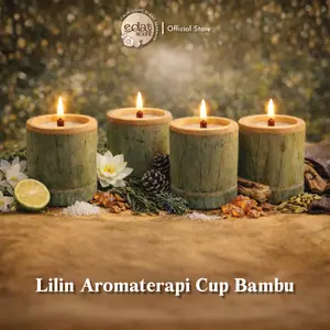 Eclat Lilin Aromaterapi Bambu Soy Wax 460g Premium | Bamboo Scented Candle Dekorasi Relaksasi ES020