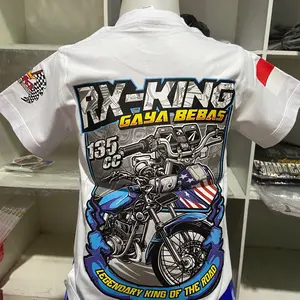 T-SHIRT Anak Motif RX KING Gaya bebas