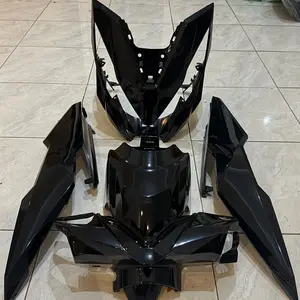 Full Set Cover Body Halus Beat New ESP Eco Tahun 2016-2019 Warna Hitam Glosy untuk Motor Honda Beat