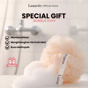 Lunavée - [GIFT - Not For Sale] Bubble Puff Mewah dengan Busa Melimpah dan Eksfoliasi Lembut