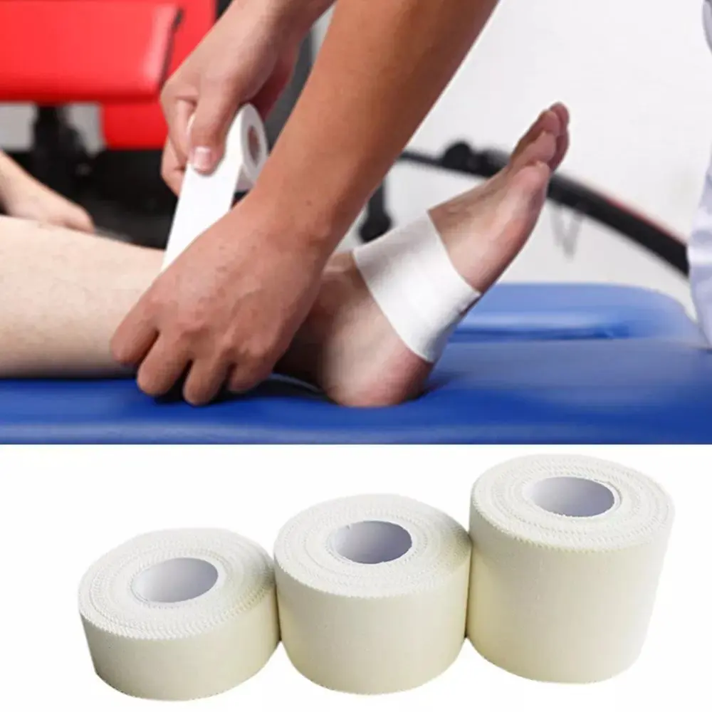 Strapping Rigid Sport Tape [ 2.5cm 3.8cm 5cm ] Adhesive Sport Tape Athletic Tape Muscle Tape Pre Wrap Tape