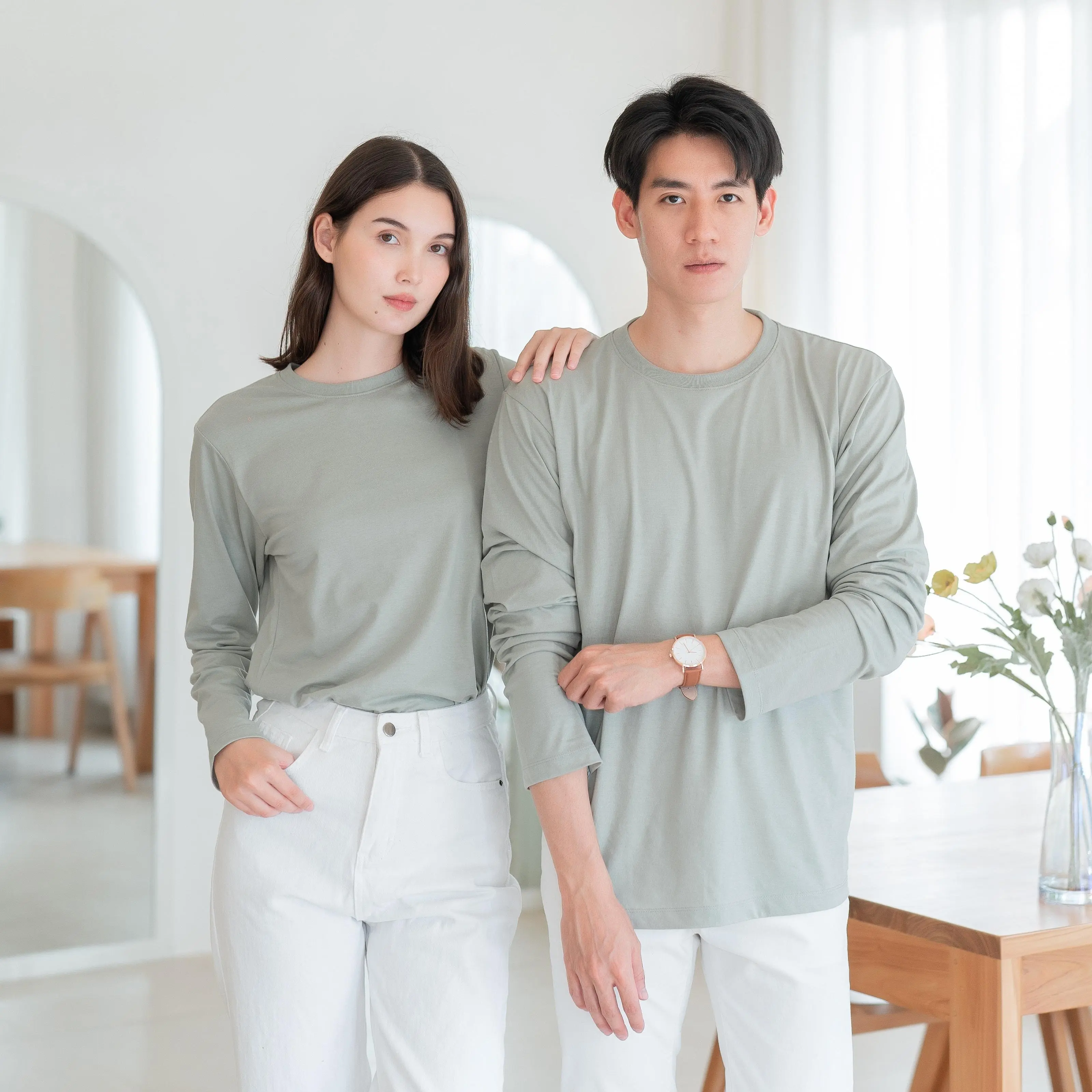 Premium Cotton Long Sleeve T-Shirt for Men and Women
