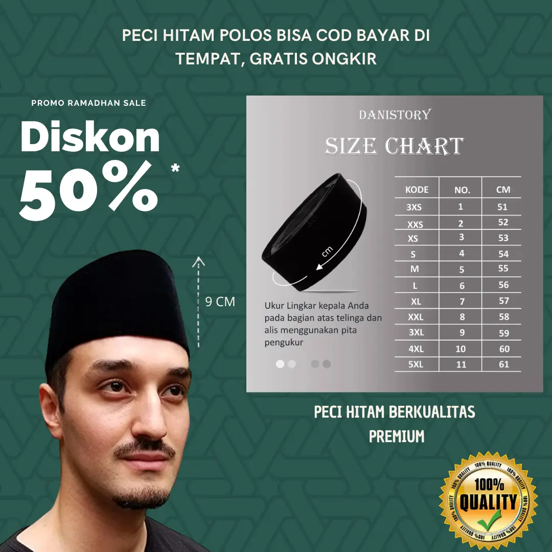 [COD Bayar Ditempat] PECI HITAM POLOS - BEST SELLER - TOP BRAND - PROMO!!!!  Peci Hitam Ukuran 1-10, Peci Kain Bludru, Songkok Nasional, Busana Indonesia, 100% Polyester, Halus dan Nyaman Dipakai Muslim Kopiah