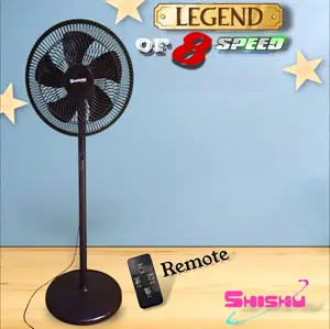 Kipas Berdiri 2in1 Remote SHISHU Stand Fan SF-778 Uk 16inch dengan Timer & Remote Control
