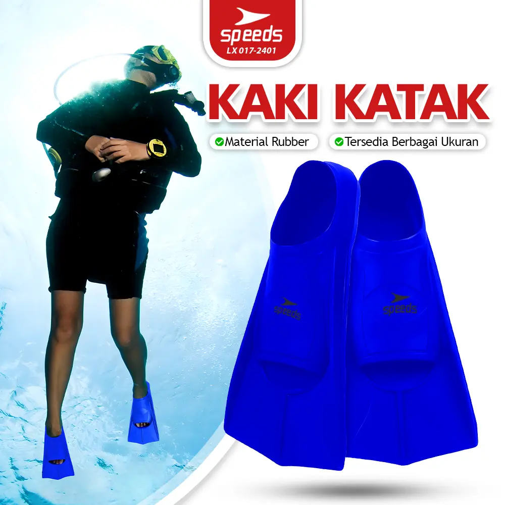 Swimming Fin Diving Kaki Katak Snorkeling Selam Renang Ukuran M & L Swimming Original Alat Selam 017-2401