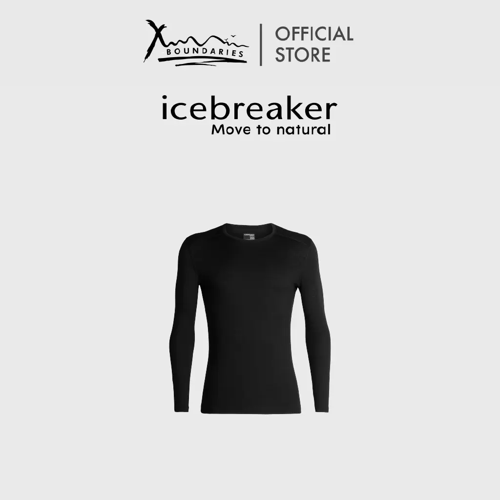 icebreaker Merino Base Layer Men's 200 Oasis Long Sleeve Crewe Top