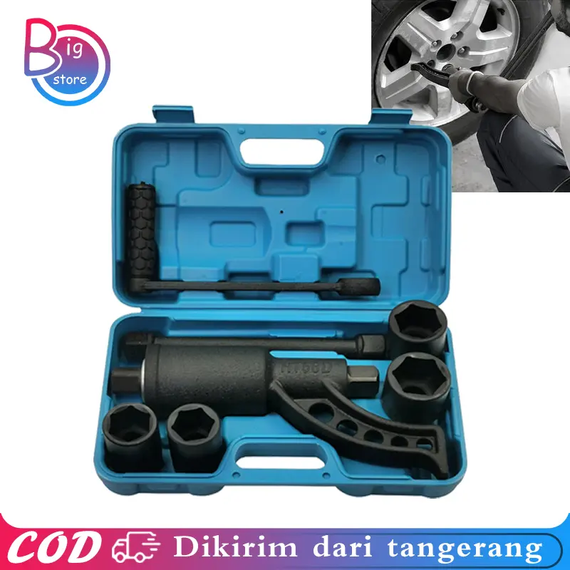 Kunci Roda Truk Labor Saving Wrench Impact Manual Torque Multiplier Untuk Ban Truk