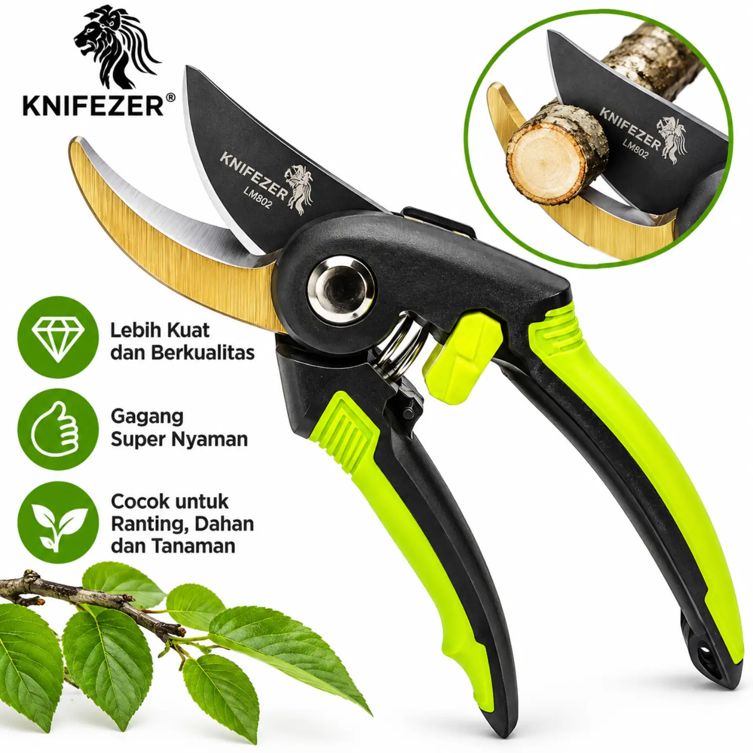 GO KNIFEZER Gunting Ranting Dahan Pohon Puring Super Tajam