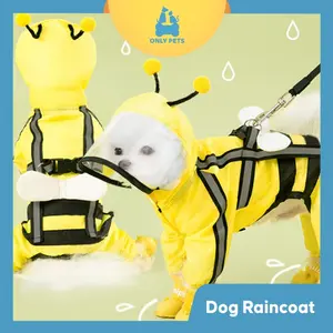 ONLY PETS Pet Raincoat Waterproof Jas Ujan Anjing Kucing Bentuk Unik
