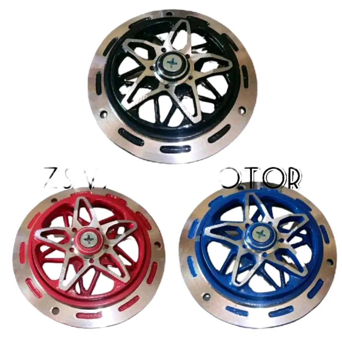 Cover spiner kipas radiator model bintang set baut Universal Motorcycle