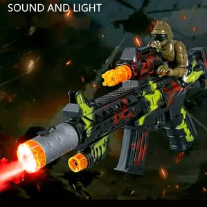 MAINAN ANAK TEMBAKAN EFEK ASAP SUARA DINAMIS LAMPU TEMBAKAN MENGELUARKAN ASAP