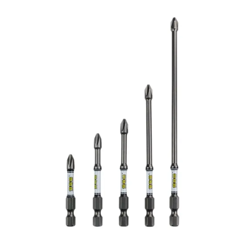 D2 Bit Head High hardness magnetic cross impact resistant bit head electric screwdriver plus long bit