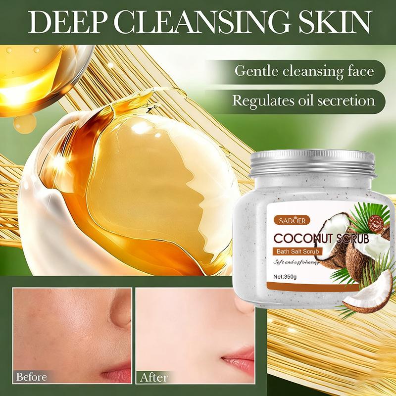 Body Scrub Pemutih Badan Coconut Whitening Exfoliating Body Scrub Mengangkat Sel Kulit Mati Halus Sehat Cerah Skin Rejuvenation And Hydration Mencerahkan Dan Menyehatkan Kulit Lulur Mandi Pemutih Badan Eksfoliasi Mencerahkan Glowing 350gr