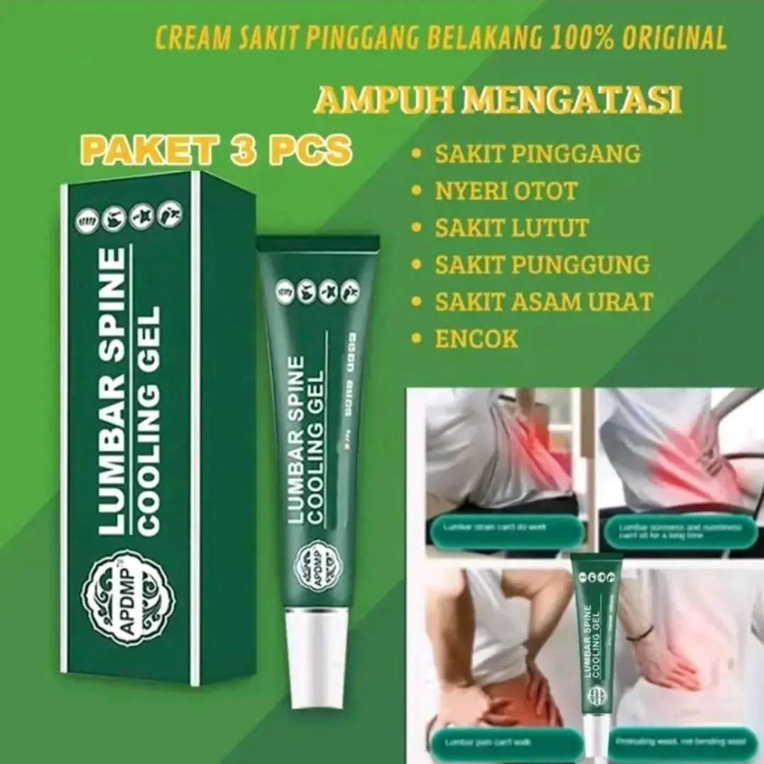 [PAKET 3 PCS] APDMP Salep Lumbar Asli Cream Lumbar Cina Original Lumbar Cold Compress Gel Lumbar Spine Cooling Gel Pereda Nyeri Sarap Kejepit Nyeri Sendi Nyeri Punggung Nyeri Leher Pegalinu