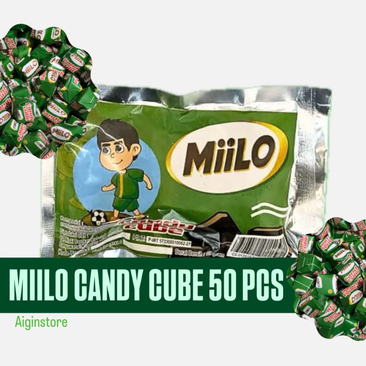 MIILO CANDY CUBE KEMASAN ISI 50 PCS