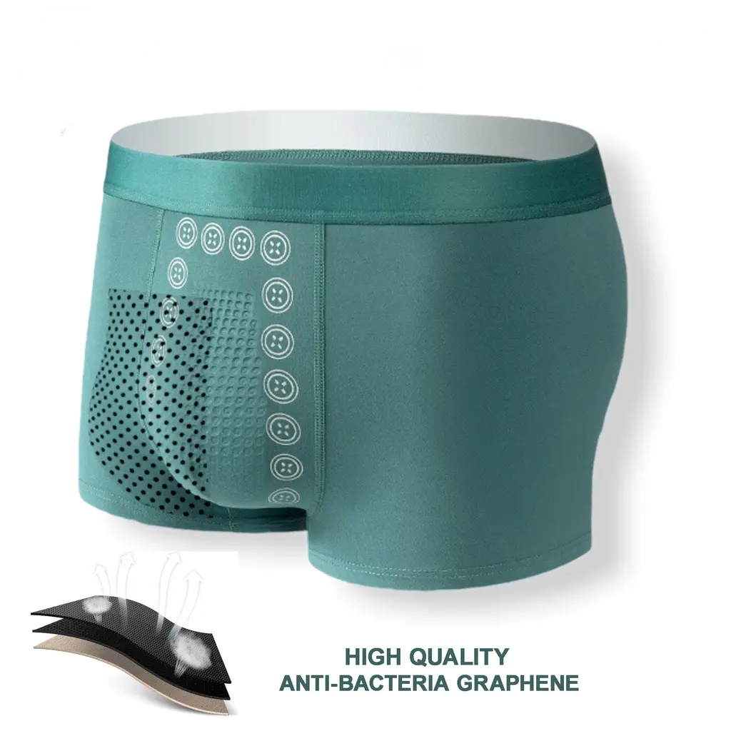 Men Underpants Graphene Antibacteria High Quality Men's Underwear Particle Massage Bottom Panties