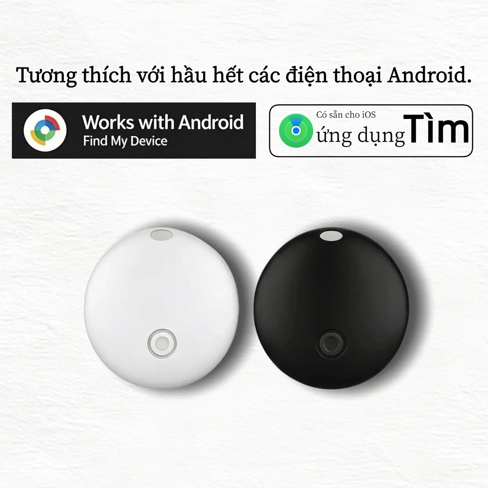 Thiết bị định vị Bluetooth，Có sẵn cho Android va iOS,Chức năng chống mất mát，Có thể dùng cho chìa khóa, ô tô, xe máy và các vật dụng khác，Pin CR2032