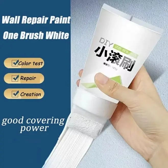Bàn Chải Con Lăn Nhỏ Để Khử Nhiễm Tường Trắng, Sửa Chữa Tường Gốc Nước, Sơn Cao Su, Thay Đổi Màu Sắc, Cải Tạo, Sửa Chữa, Graffiti, Tự Chải, Keo Khô Nhanh