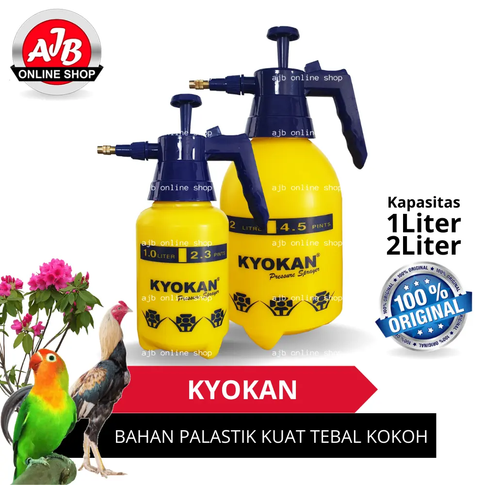 Pressure Sprayer KYOKAN Semprotan Pompa Tanaman Hewan Disinfektan 2 Liter dan 1 Liter