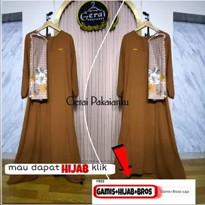 ELSIRA DRESS (GAMIS SAJA ATAU SET HIJAB)