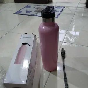 Tumbler Stainless Aesthetic Tumbler Tahan Panas Dingin 24 jam Botol Minum 1 Liter  Thermos Bottle SUS 316