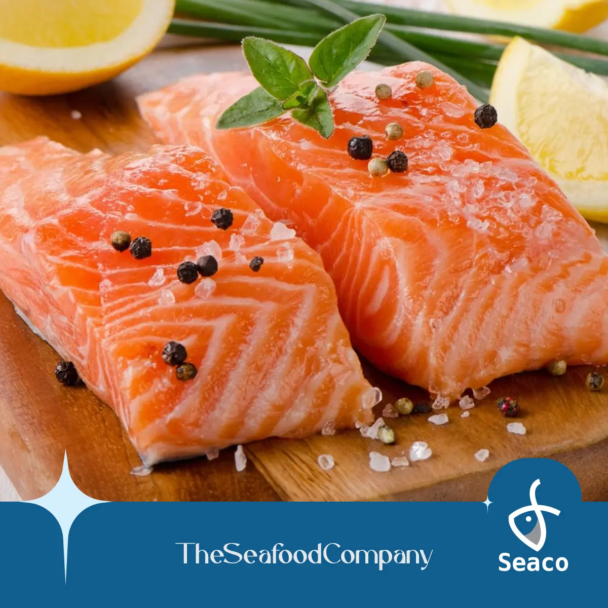[SEACO] Atlantic Salmon Fillet (+/-150g per fillet x 3 fillets per pack)