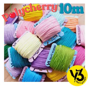 [  Repack @10 Meter ] Benang Rajut Polycherry Onitsuga