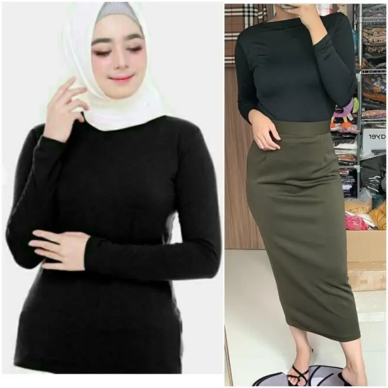 PROMO inner blouse / manset / longsleeve FIT Size S - L ( MAX 55 KGs )