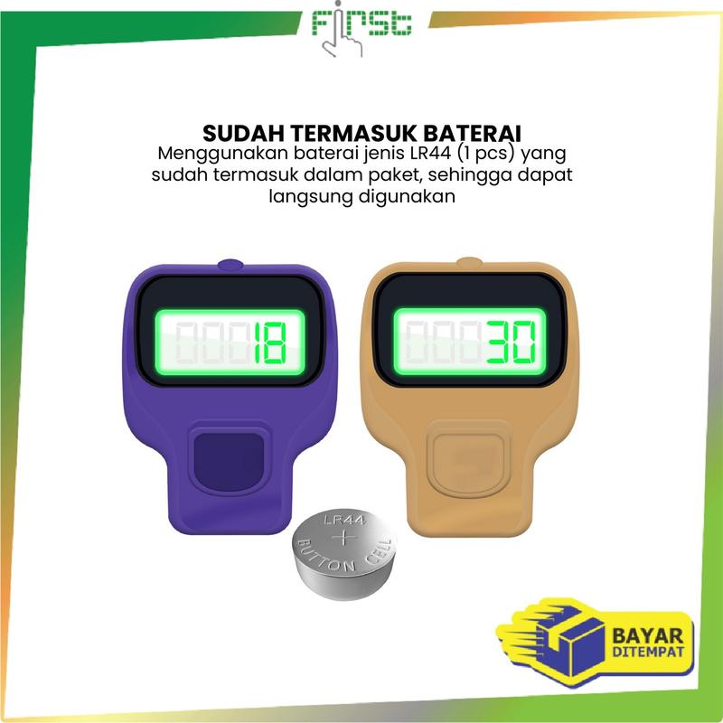 COD FH C937 Cincin Tasbih Led Mini Digital Tally Counter Perlengkapan Dzikir Import