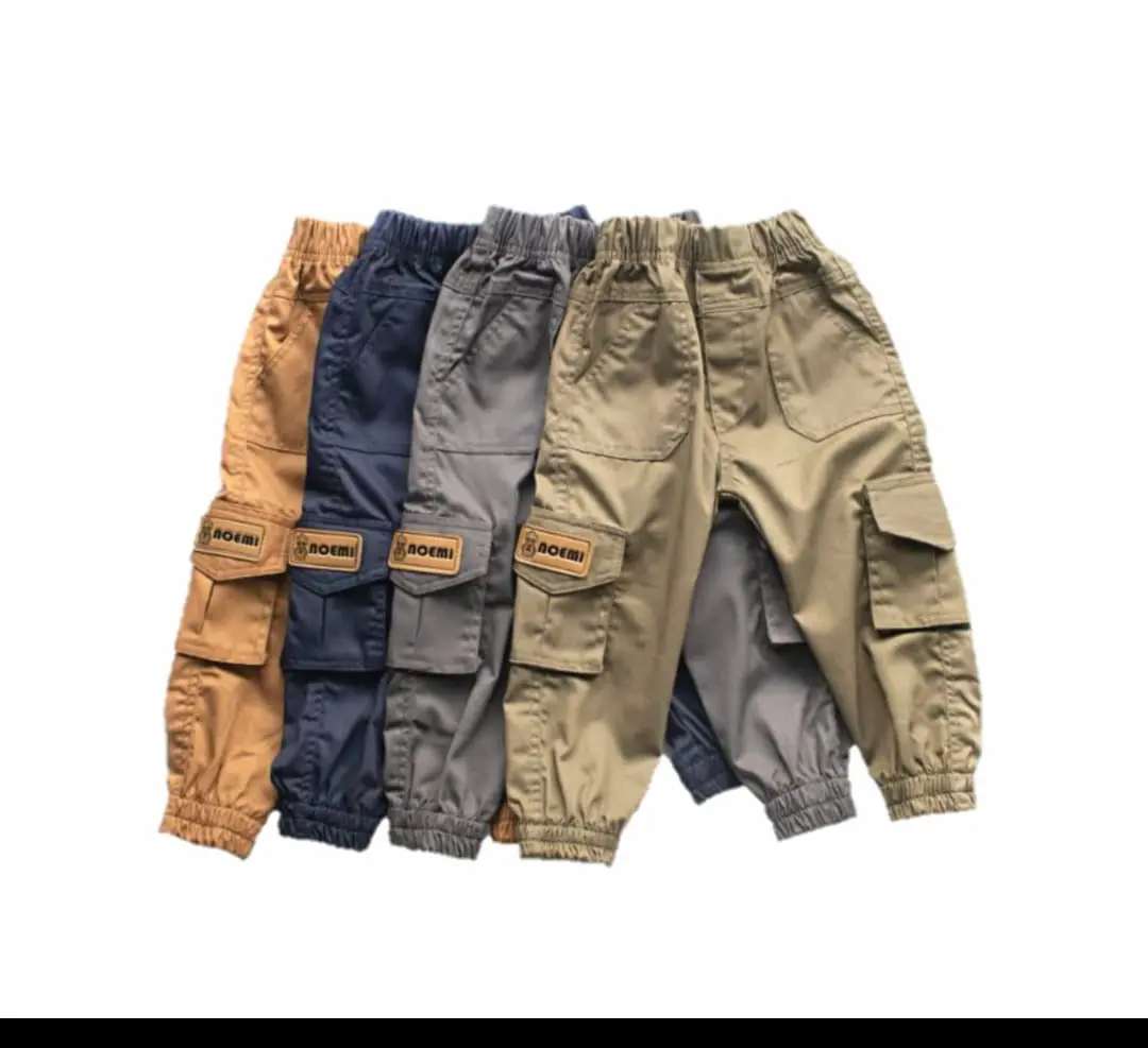 celana panjang jogger cargo anak laki-laki Fashion