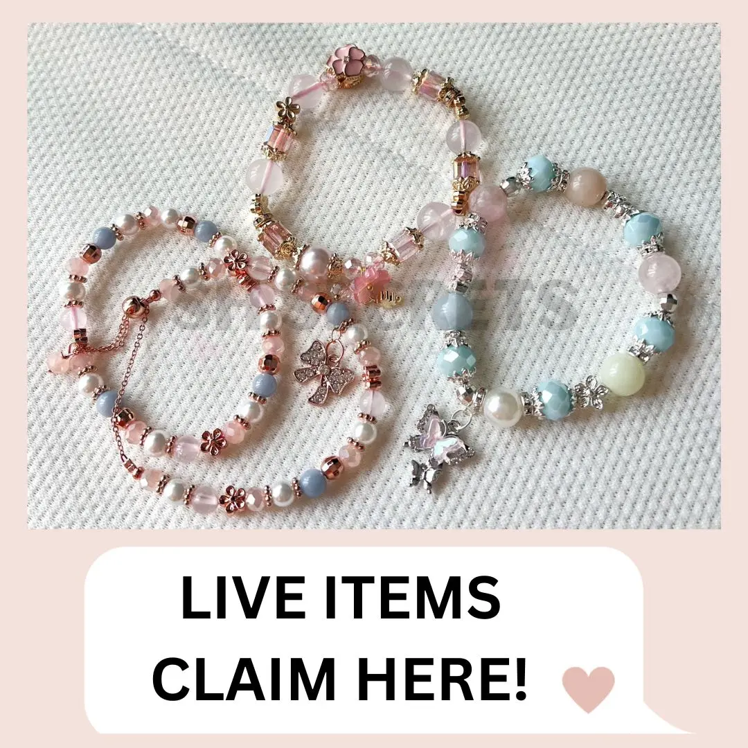 [LIVE ONLY] Crystal Bracelet And Accessories - Please Cart Out Here