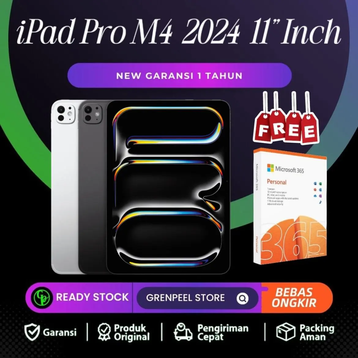 Apple iPad Pro M4 2024 11" inch 256GB 512GB 1TB 2TB Wifi