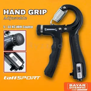 Hand Grip Olahraga Tangan Adjustable 5 - 60 kg Fitnes Otot Tangan - Olahraga Gym Hangrip Genggam Hitung Otomatis With Counter Digital