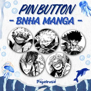 PIN BUTTON MY HERO ACADEMIA BNHA MANGA | PIN PENITI AESTHETIC 44MM BOKU NO HERO ACADEMIA BNHA| PIN PENITI BULAT AESTHETIC