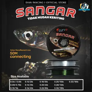 Senar Pancing CURVE SANGAR Murah Senar Micro 50 meter senar wader anti keriting