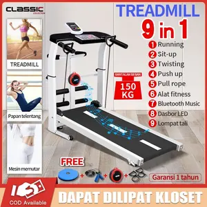 Treadmill Manual MultiFungsi Treadmill 9 in 1-Alat Fitness Termurah/Treadmill yang tidak menggunakan listrik